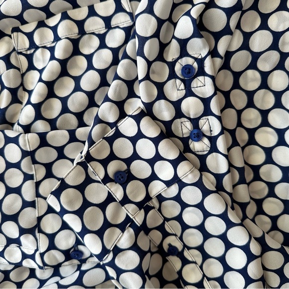Express Polka Dot Button Down Shirt size small - Picture 5 of 8